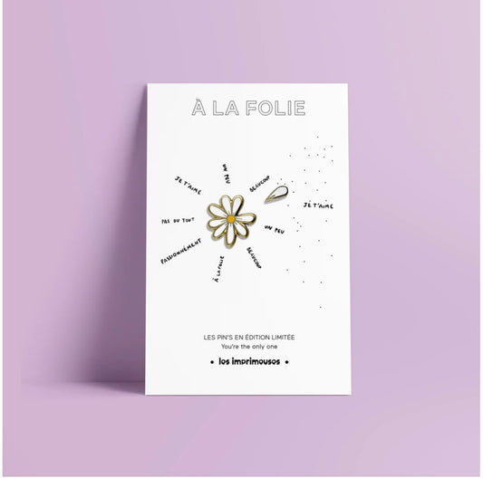 Pin’s Marguerite à la folie