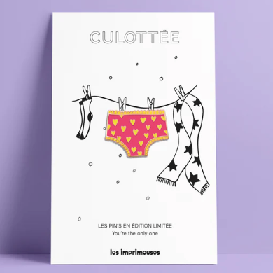 les imprimeuses pins culottée rose jaune