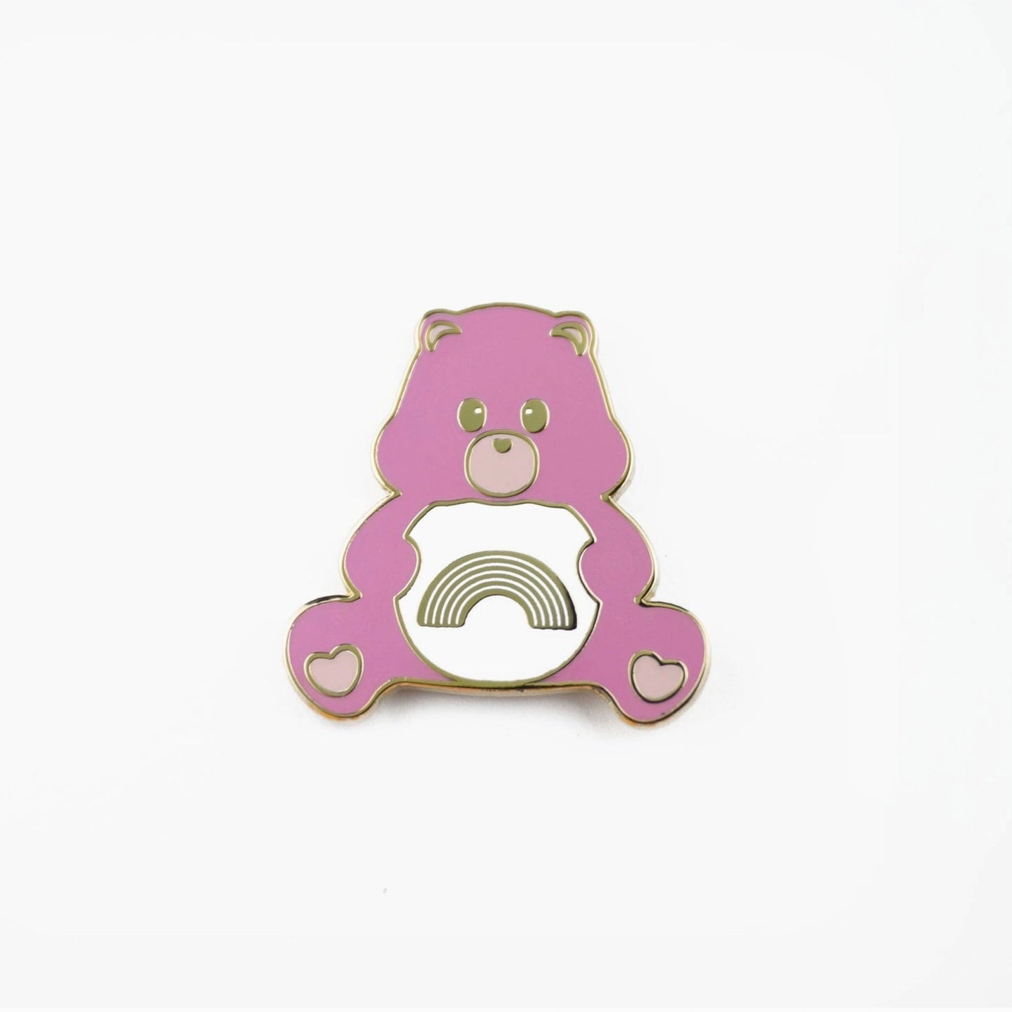 Pins Bisounours arc en ciel rose
