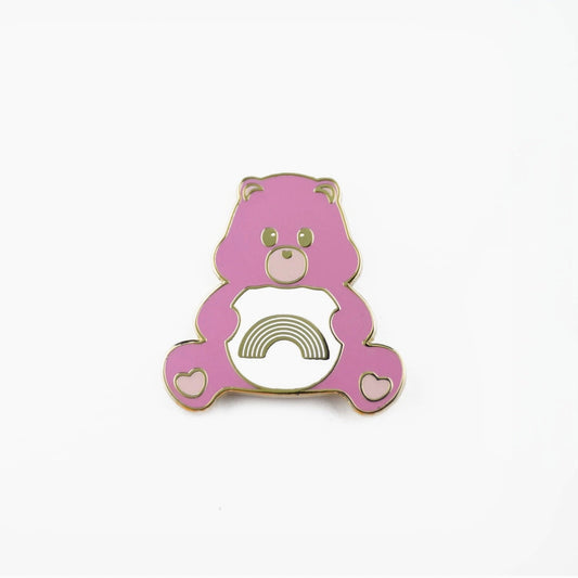 Pins Bisounours arc en ciel rose