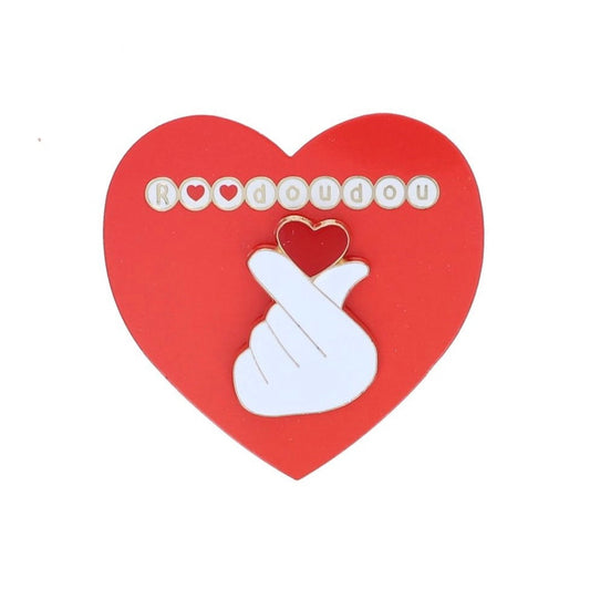 Pin's Coeur doigts