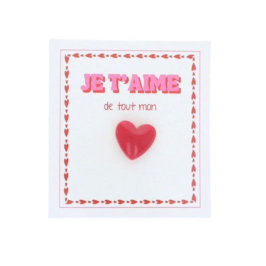Pin's Je t'aime de tout mon coeur