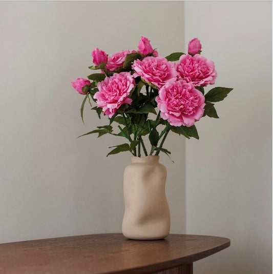 Fleur Pivoine rose foncé