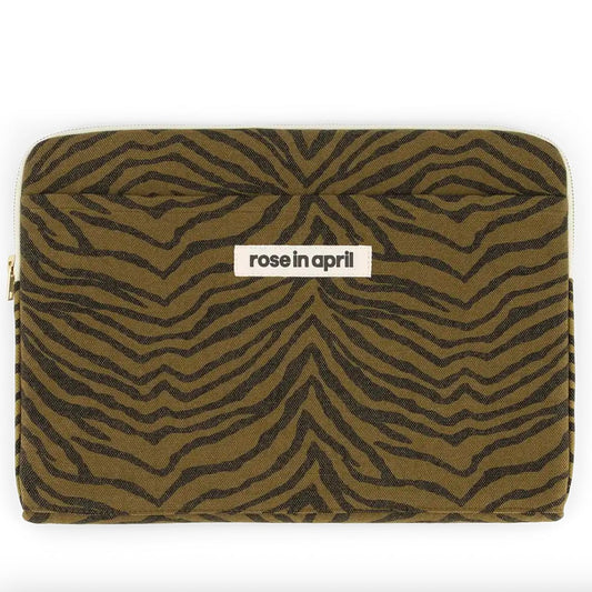 Pochette Ordinateur Octave Zebrou Olive