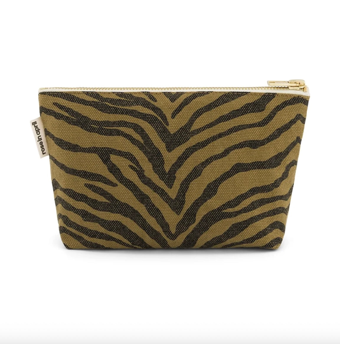 Pochette Sofia Zèbre Olive - Rose in April