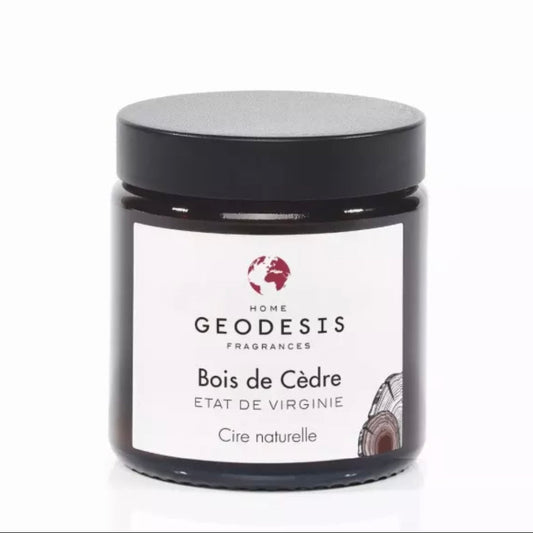 Bougie bois de cèdre Pommadier 90g Geodesis La cachette de M