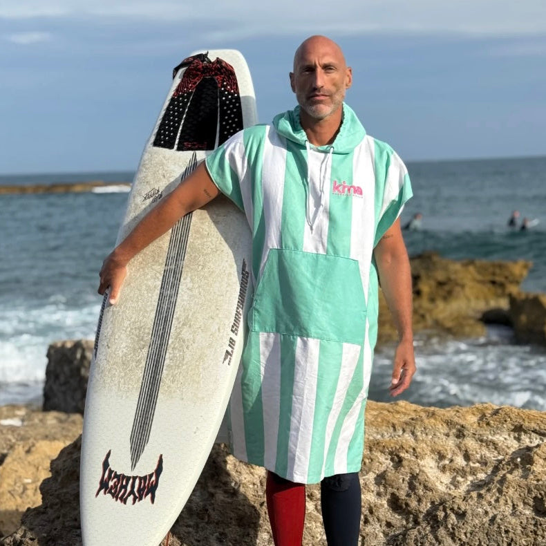 Poncho surf microfibres - Etxola menthe