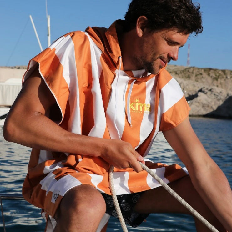 Poncho surf microfibres - Etxola Terracotta