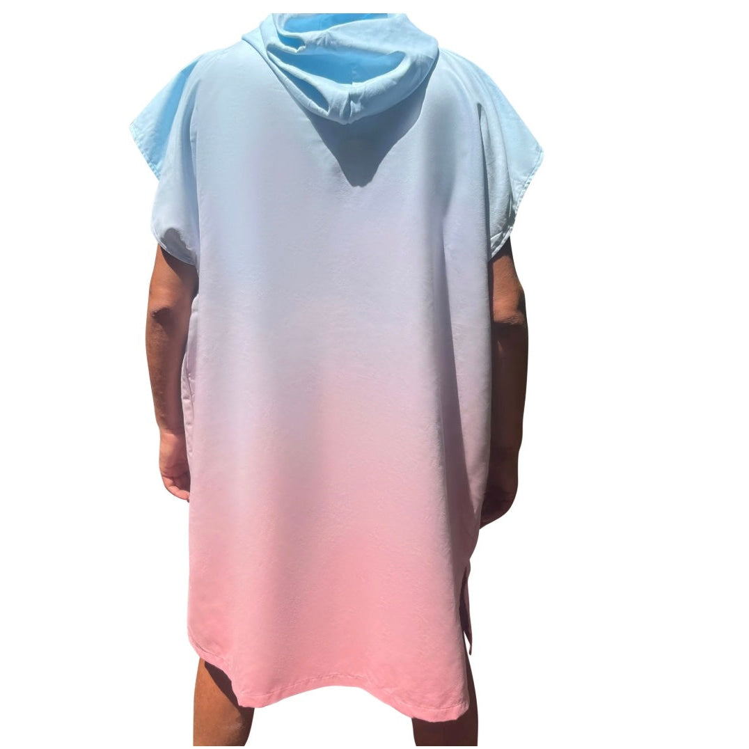 Poncho surf microfibres - tie & die Kiss Cool