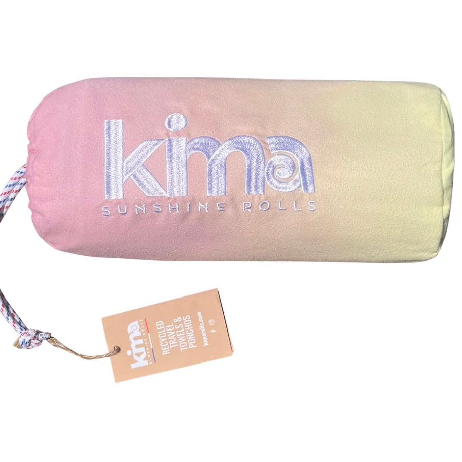 Poncho surf microfibres - tie & die Peach Summer
