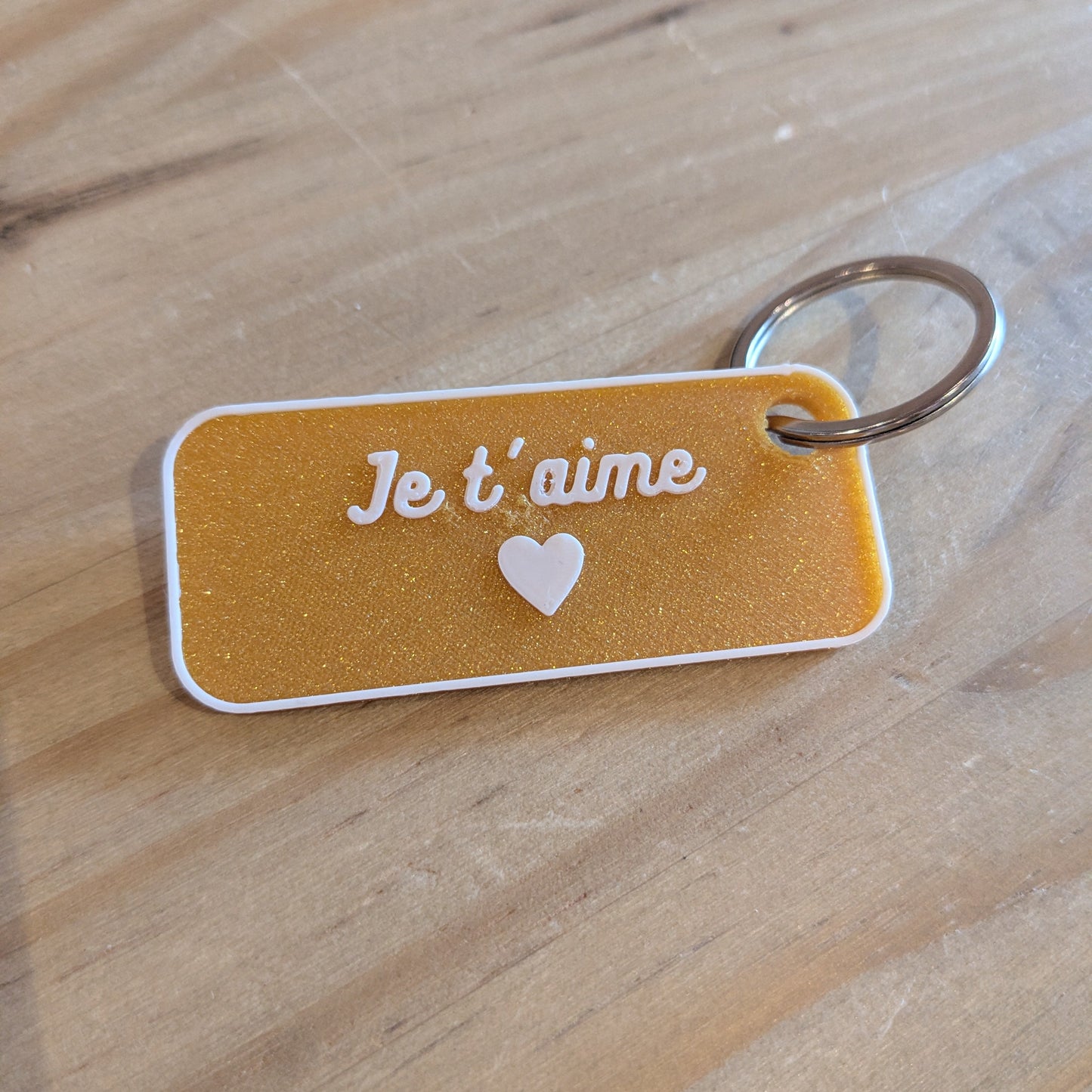 je t'aime porte clé