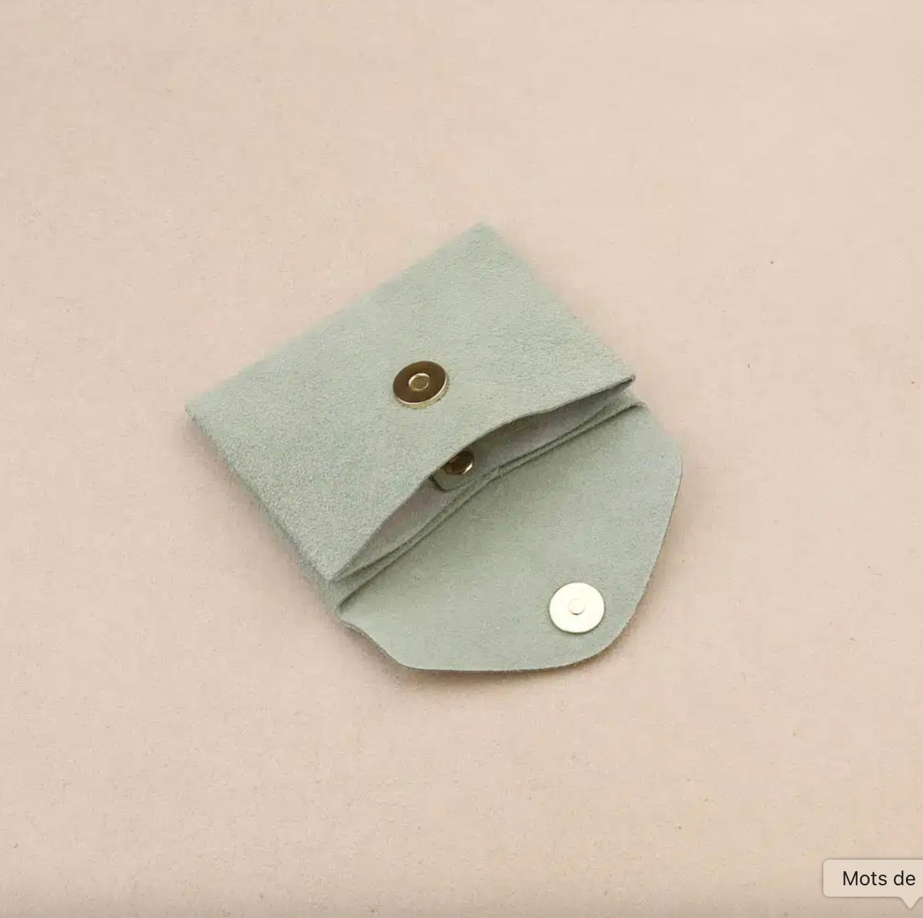 Porte monnaie double nubuck