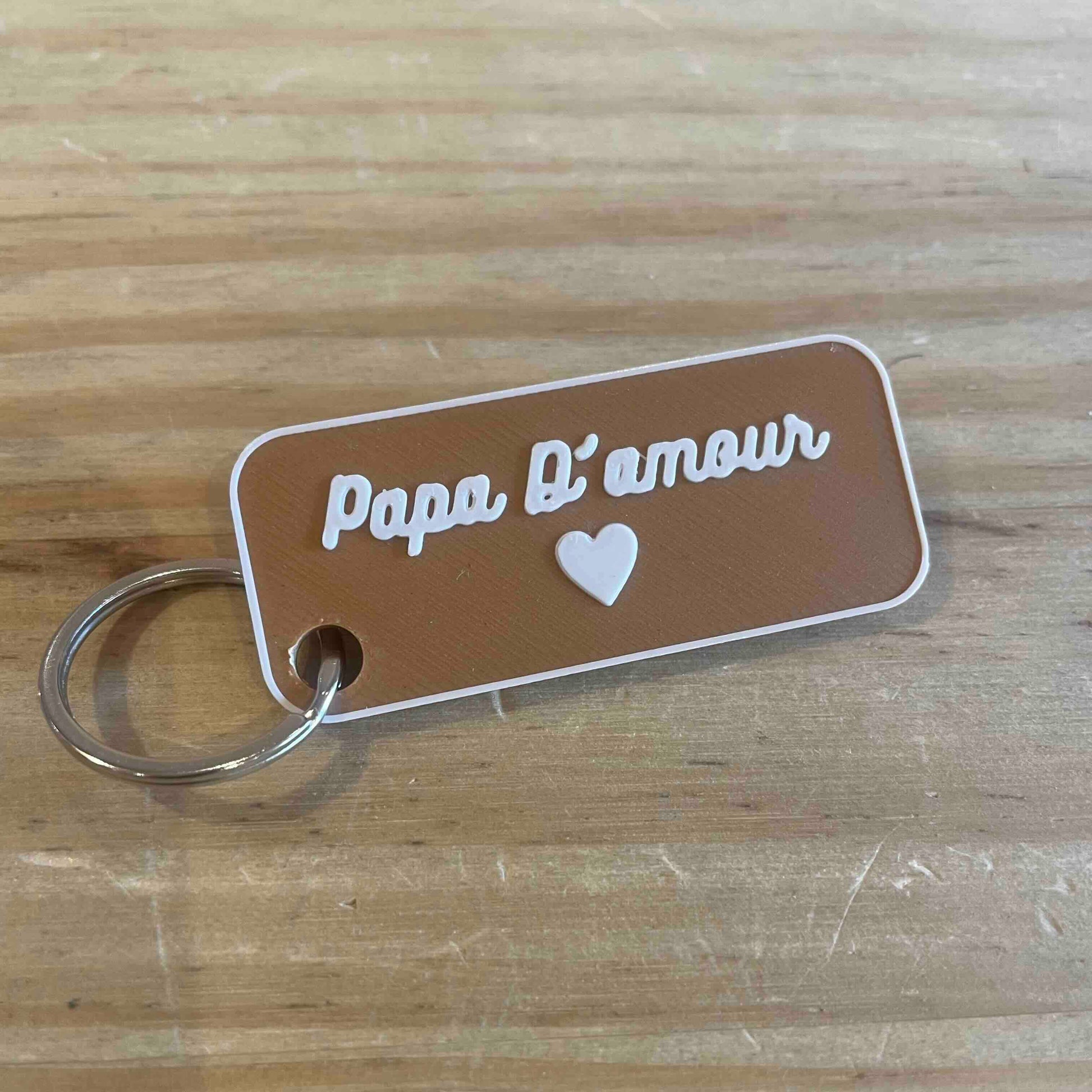 porte clé papa d'amour