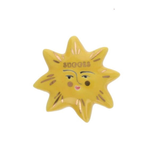 Porte bonheur Soleil jaune succès