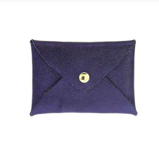 Porte cartes Origami Bleu marine violet