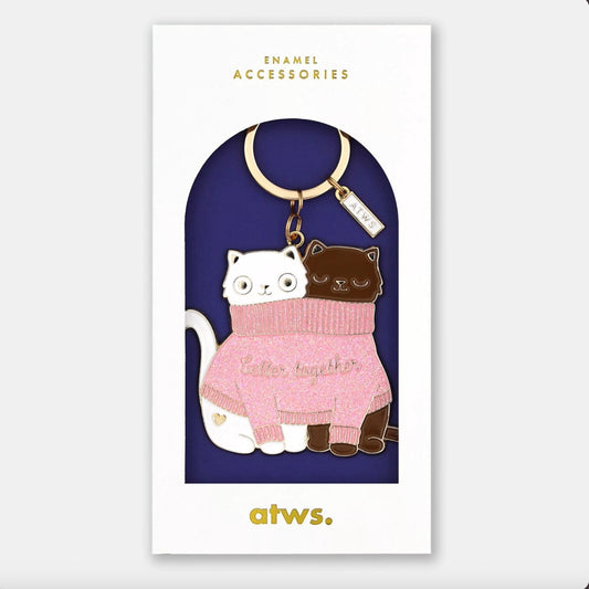 Porte clés 2 chats