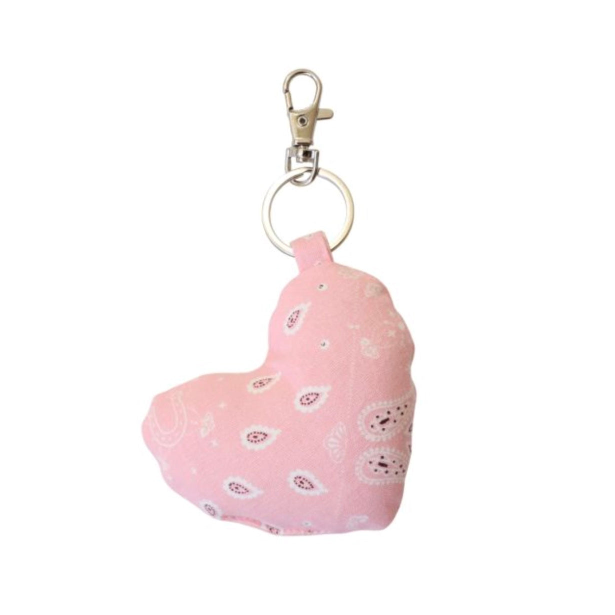Porte clés coeur bandana