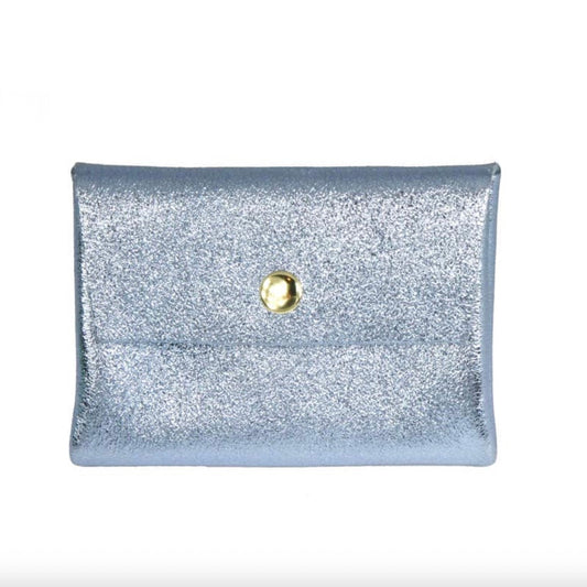 Porte monnaie double - bleu clair