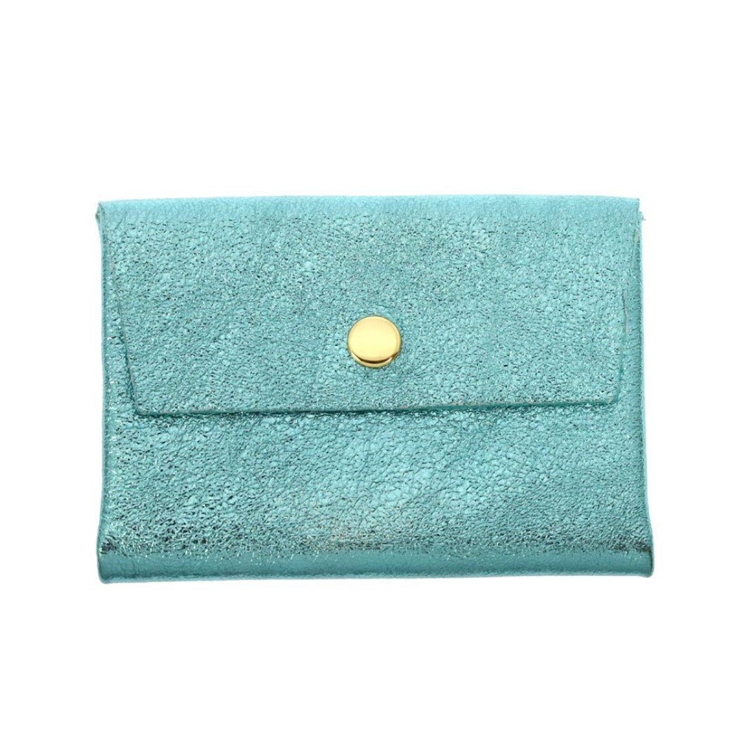 Porte monnaie double - Bleu menthe