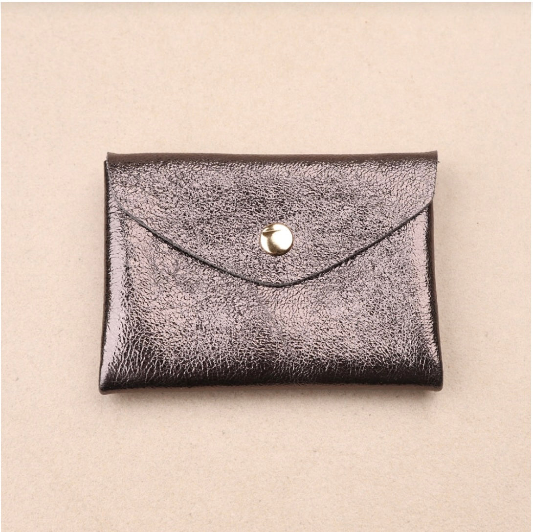 Porte monnaie double - Gris anthracite