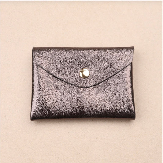 Porte monnaie double - Gris anthracite