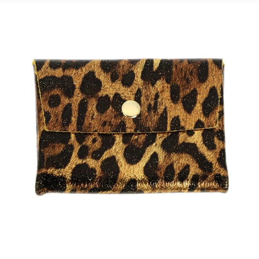 Porte monnaie double - Léopard