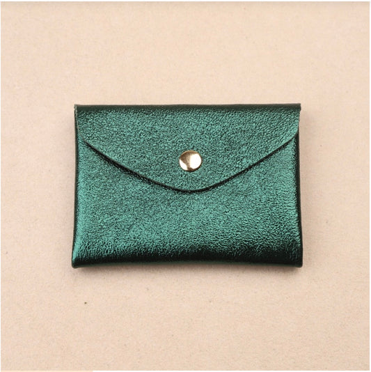 Porte monnaie double - Vert sapin