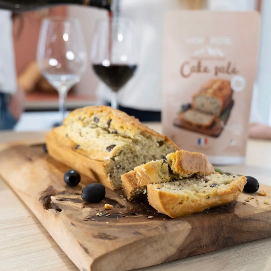 Préparation Cake salé aux olives