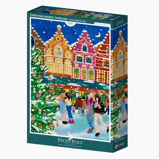Puzzle 1000 pièces - Marché de noël Bruges
