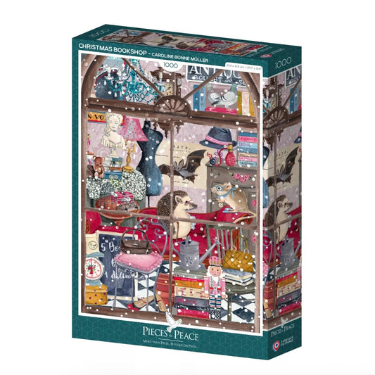 Puzzle 1000 pièces Librairie de Noel