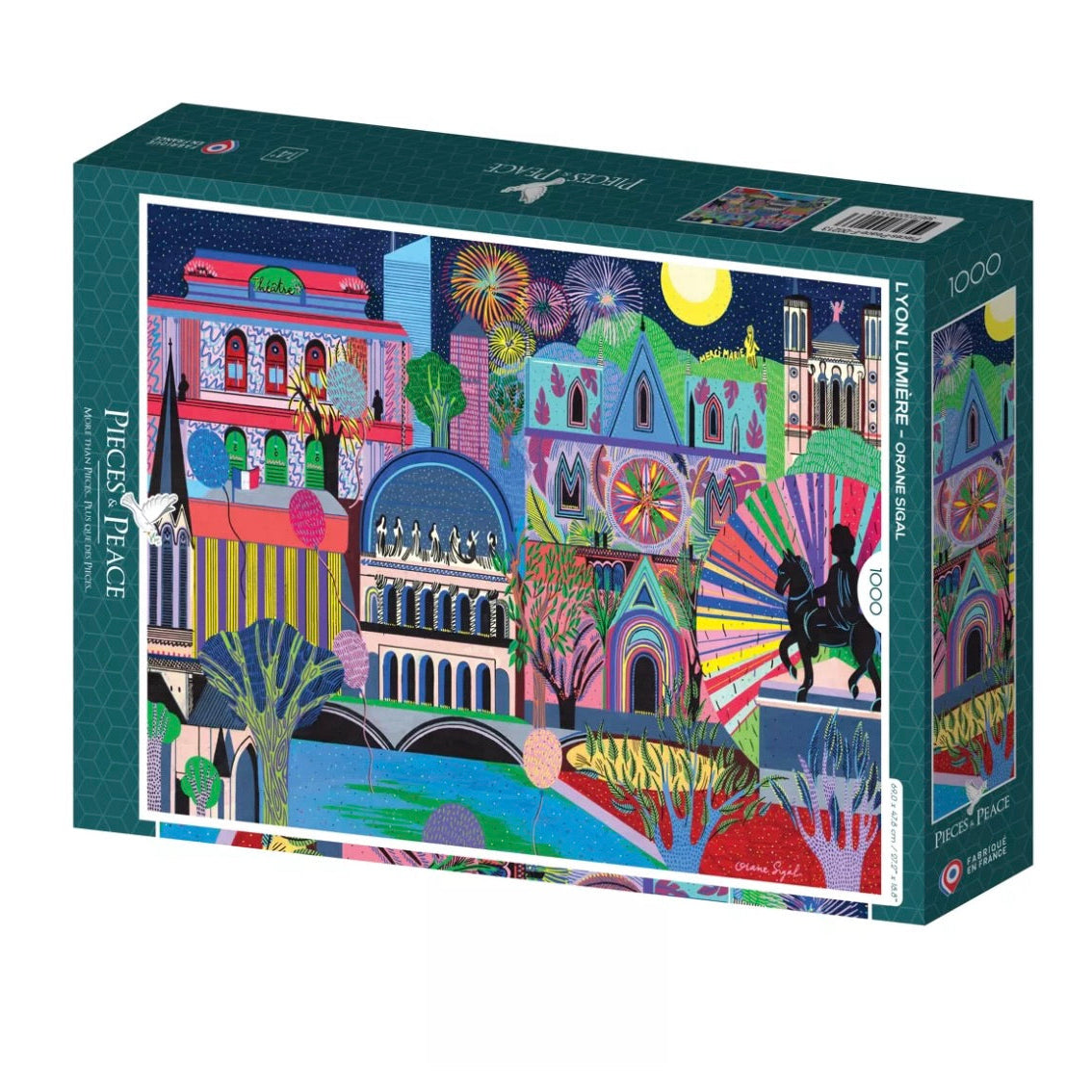 Puzzle 1000 pièces Lyon Lumiere