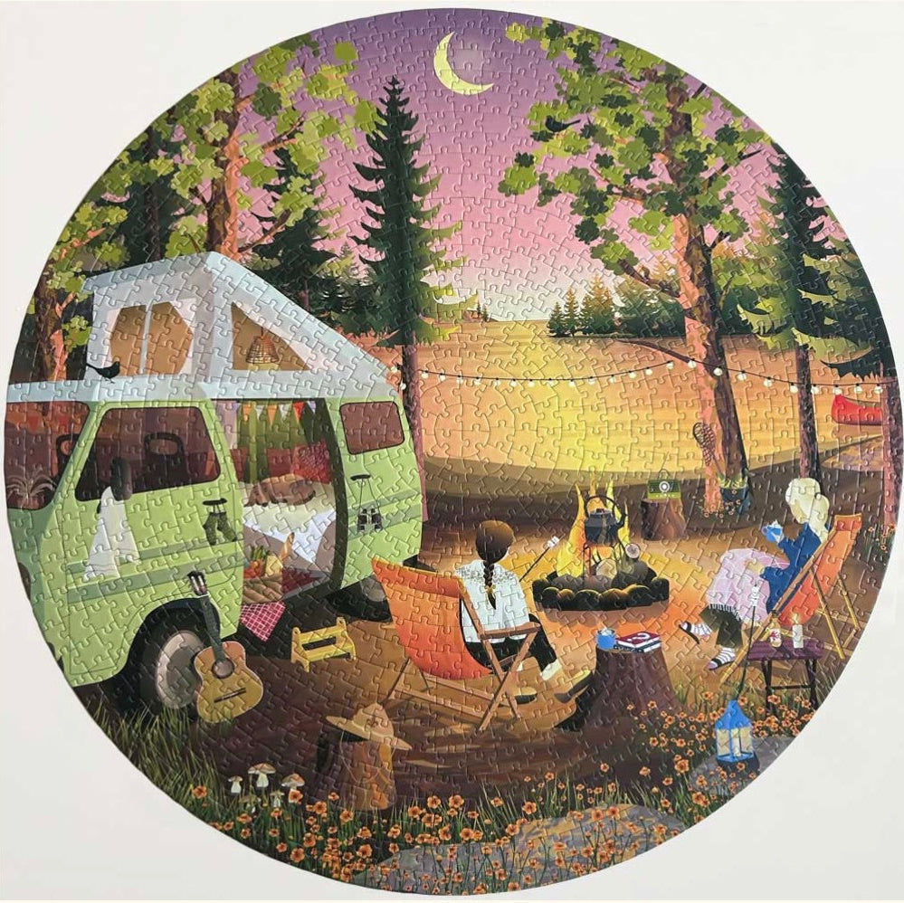 Puzzle rond Van Life 1000 pièces