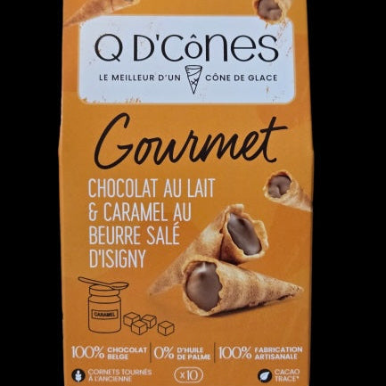 Q de cônes Gourmet Chocolat lait caramel beurre salé