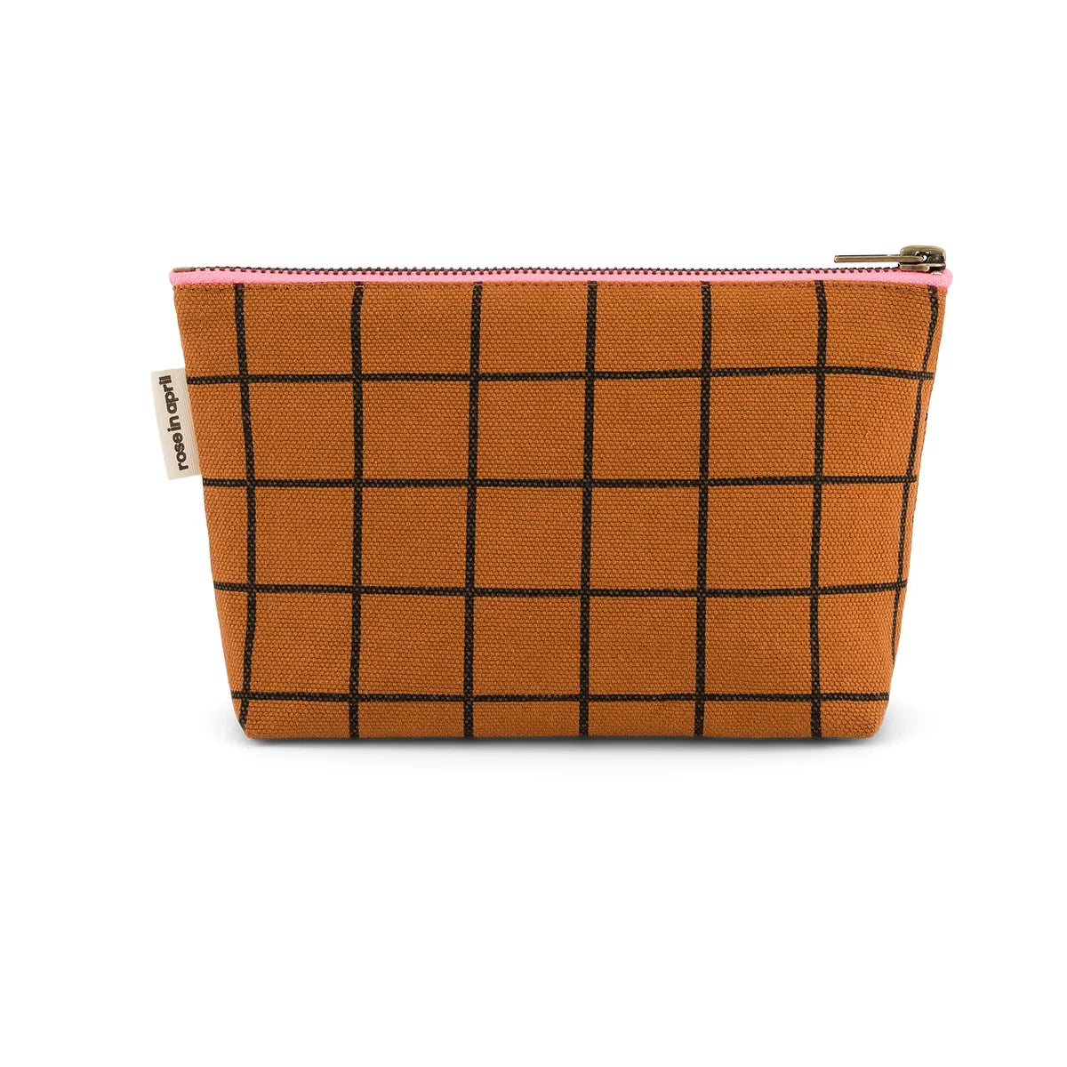 Pochette Sofia Check Ginger Zip Neon Pink - Rose in April