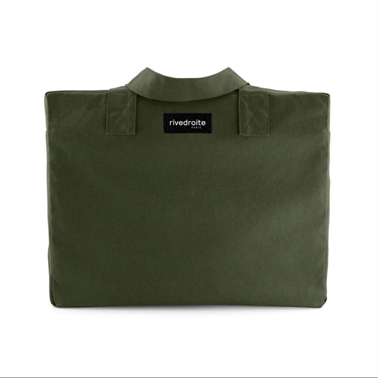 Sac 24 heures Célestins coated green Rive droite La cachette de M