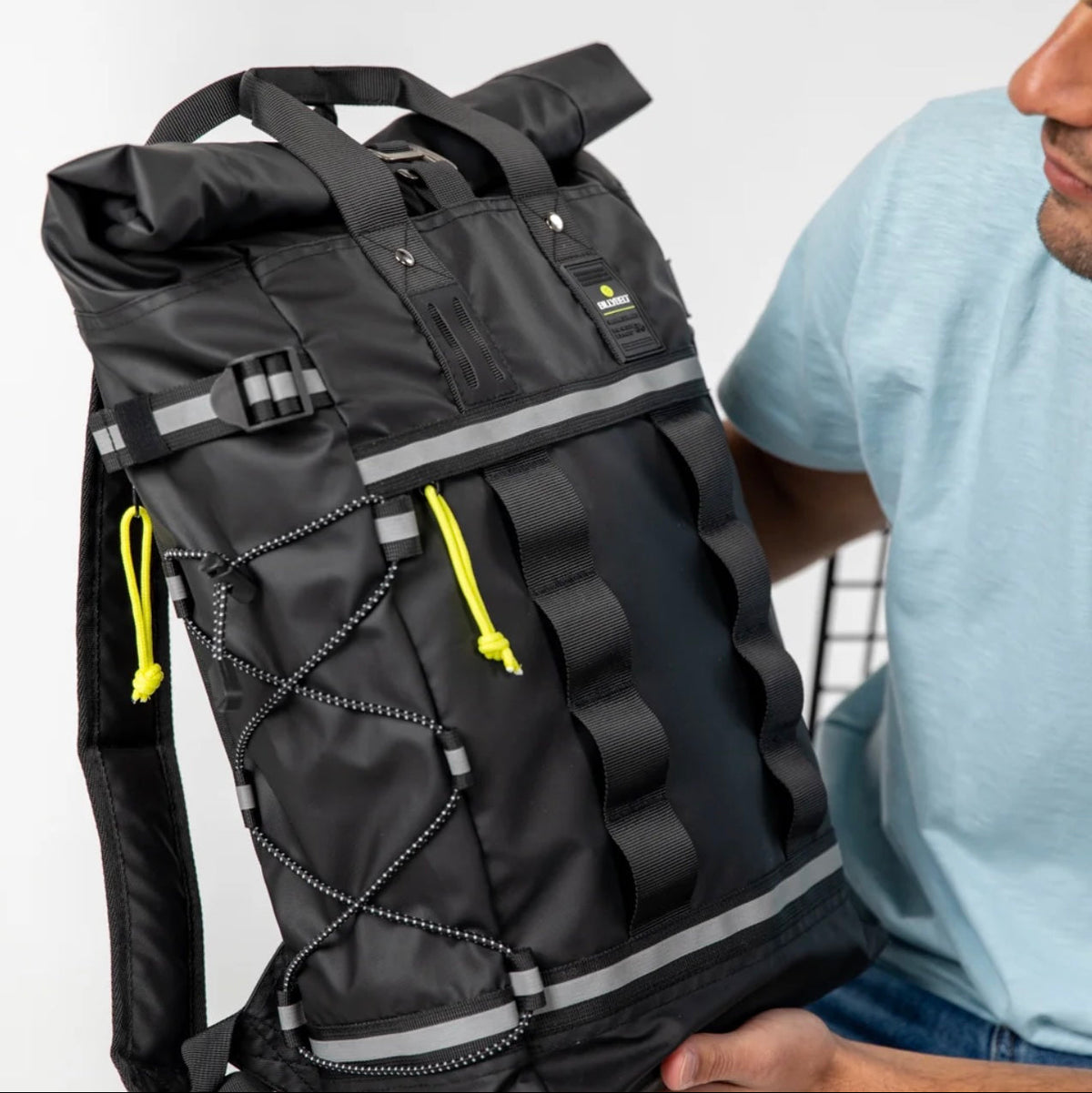 Sac A Dos Rolltop Noir Waterproof