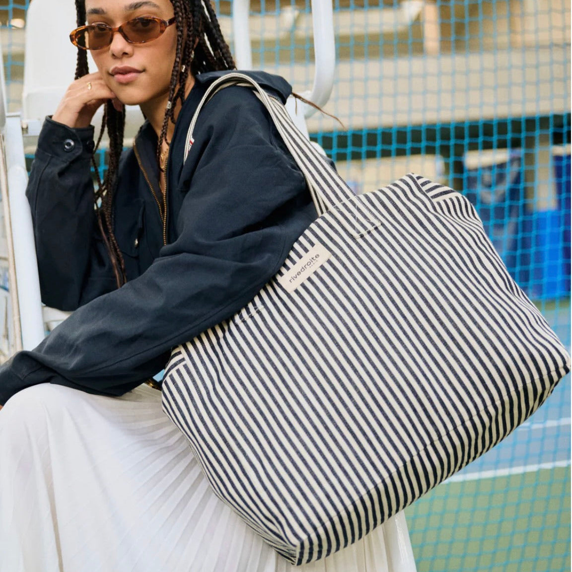 Sac 24 heures Célestins Black Stripes