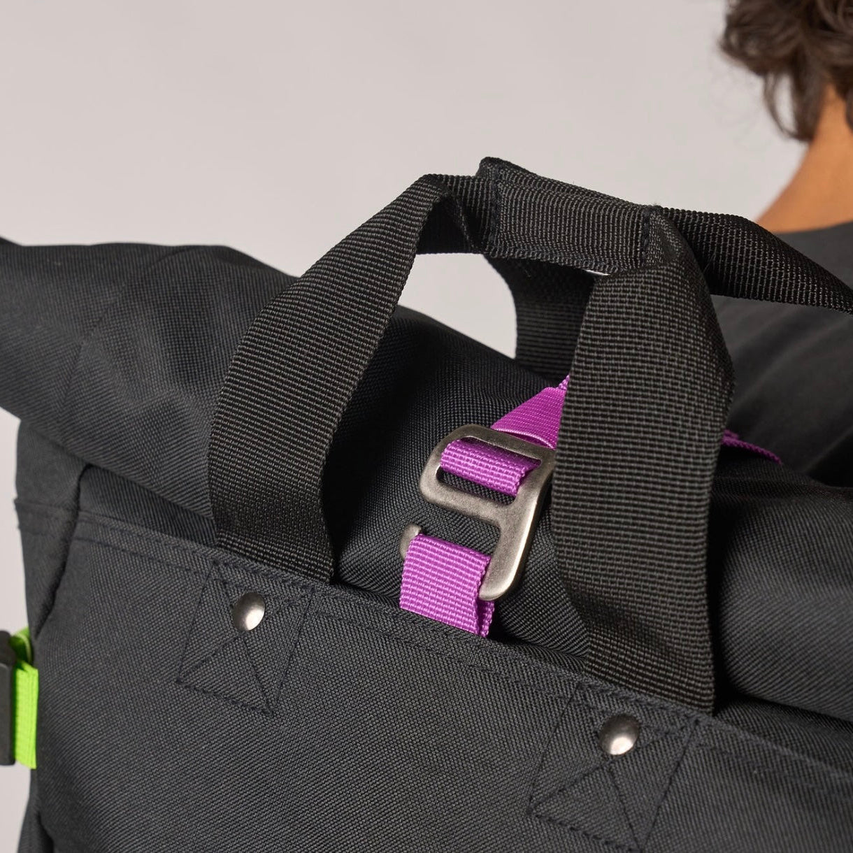 Sac a dos Rolltop Kaki/Noir