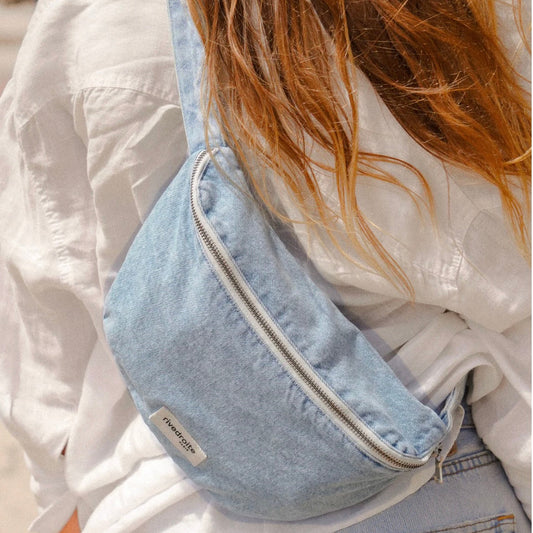 Sac banane Custine - Salt washed denim