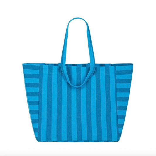 Sac cabas Rayures Tahitian / Turquoise