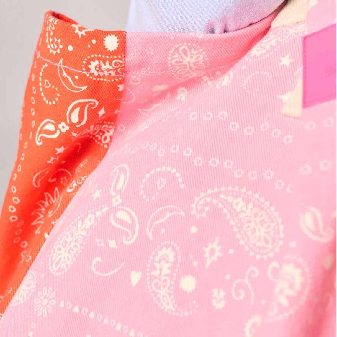 Sac cabas bandana Rose et Orange