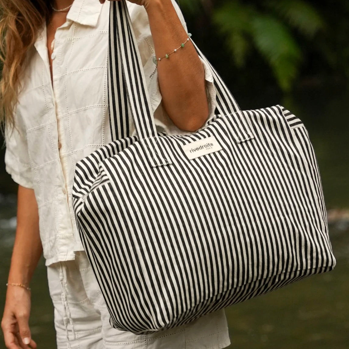 Sac 24 heures Célestins Black Stripes