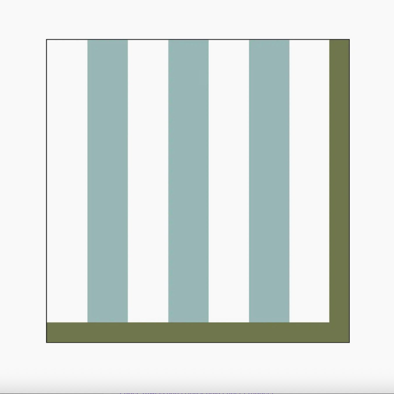 Serviette en papier rayures