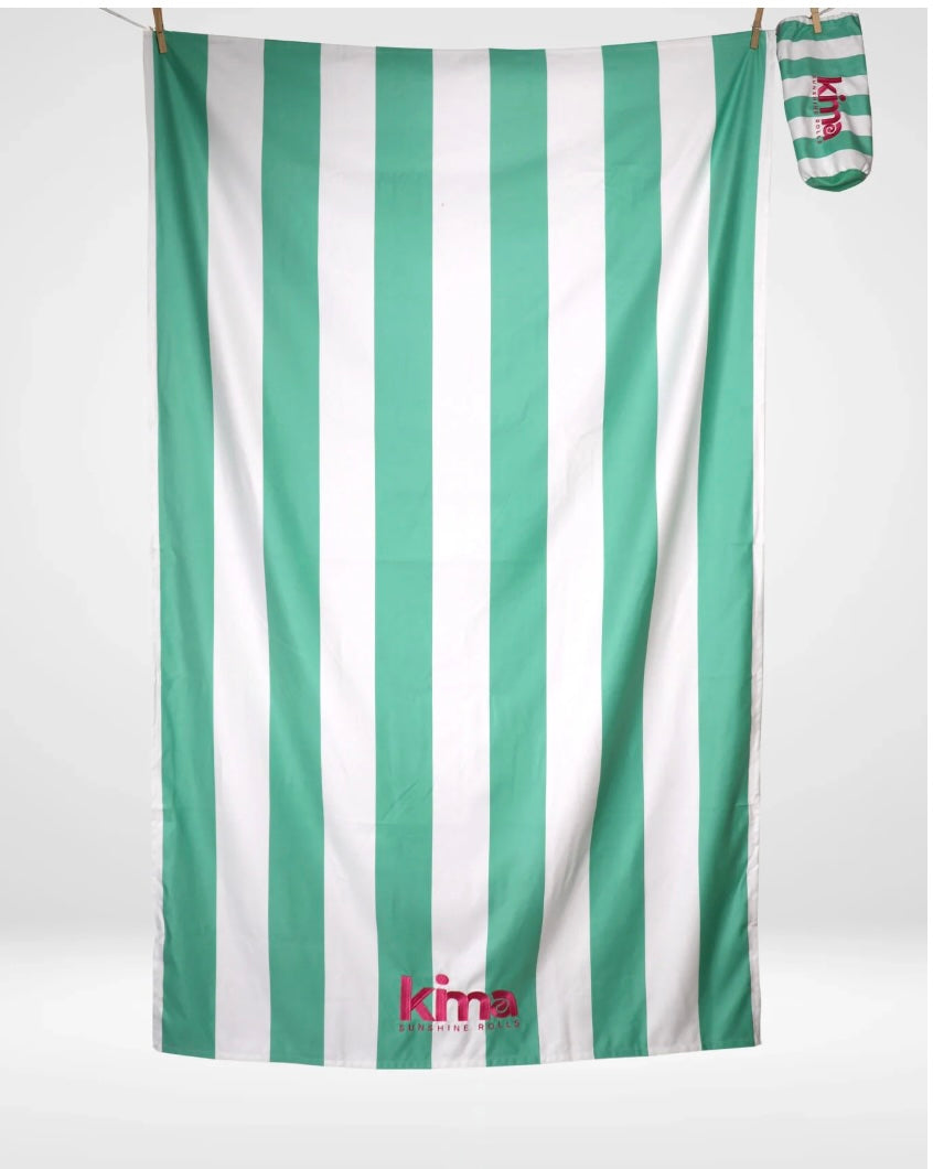 Serviette de plage XXL en microfibres - ETXOLA Menthe