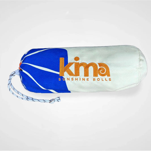 Serviette de plage XXL en microfibres - FLOWER Bleu