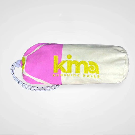 Serviette de plage XXL en microfibres - Flower rose