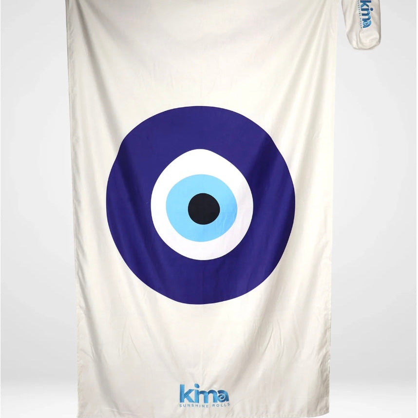 Serviette de plage XXL en microfibres - Oeil grec