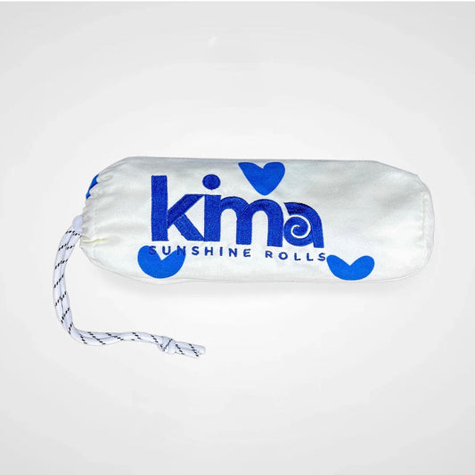 Serviette de plage XXL en microfibres - coeur bleu