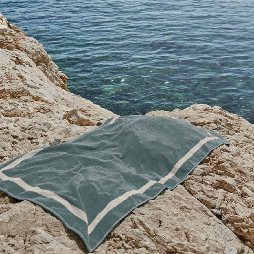 Serviette de plage unie - 90 X 170cm