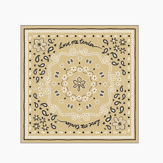 Serviette en papier bandana Sable